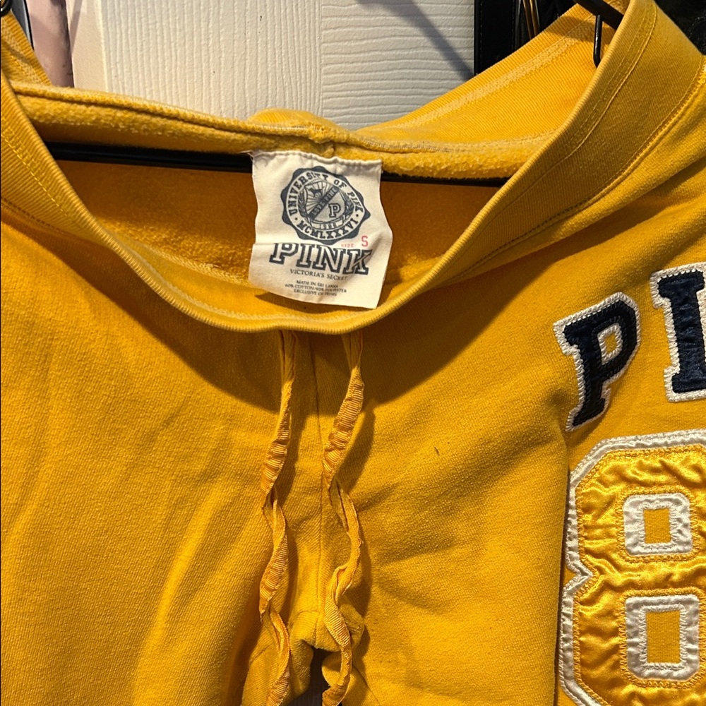 PINK Victoria's Secret Yellow capris
